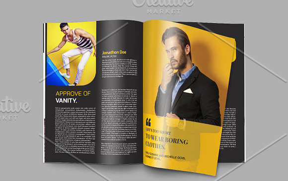 Fashion Magazine Template in Magazine Templates - product preview 9