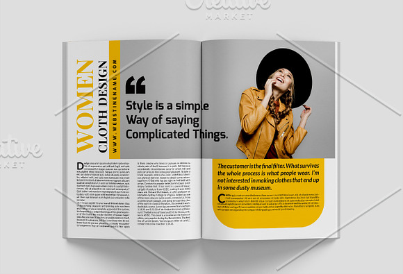Fashion Magazine Template in Magazine Templates - product preview 13