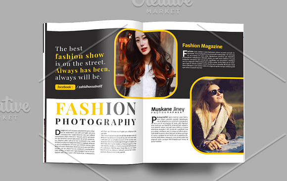 Fashion Magazine Template in Magazine Templates - product preview 14