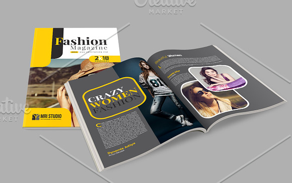 Fashion Magazine Template in Magazine Templates - product preview 18