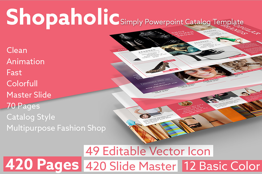 SHOPAHOLIC Simply Powerpoint Catalog in PowerPoint Templates - product preview 8