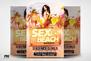 Sex On The Beach Flyer Template