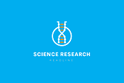 Science research logo.