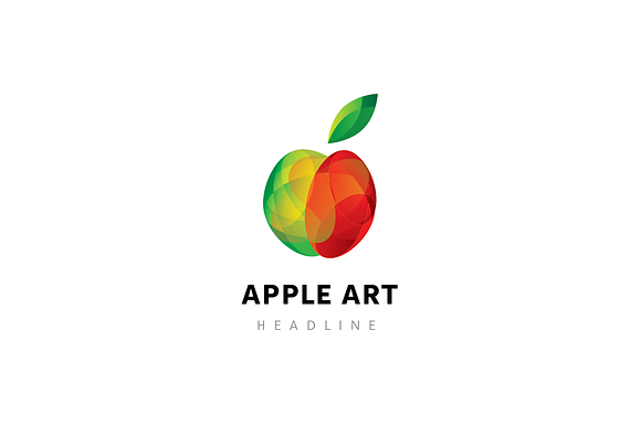 Apple art logo. in Logo Templates - product preview 2