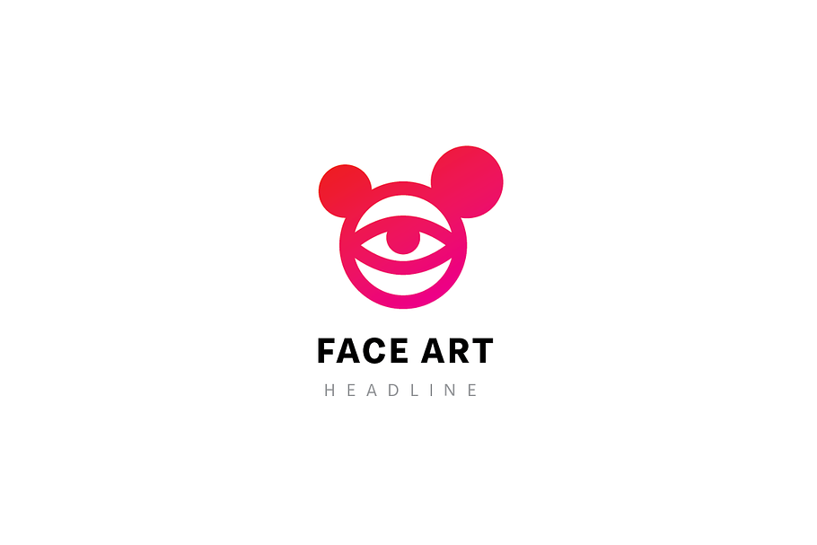 Face art logo. in Logo Templates - product preview 8