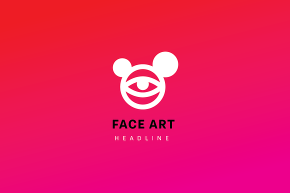 Face art logo. in Logo Templates - product preview 2