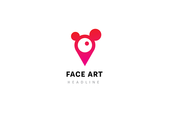 Face art logo. in Logo Templates - product preview 1