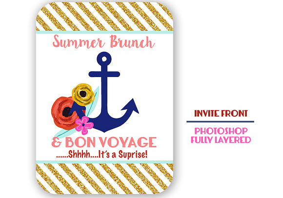 Anchor Love Party Invitation in Card Templates - product preview 1