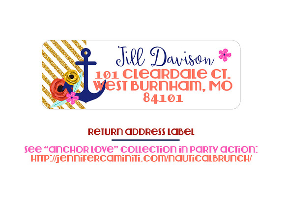 Anchor Love Party Invitation in Card Templates - product preview 3