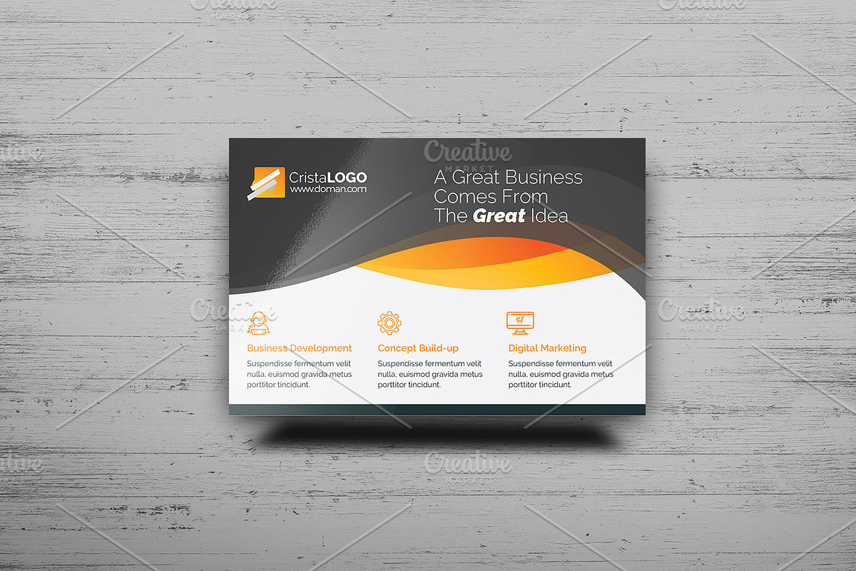  Corporate Postcard Template in Postcard Templates - product preview 8