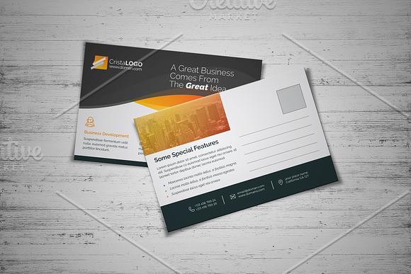  Corporate Postcard Template in Postcard Templates - product preview 3