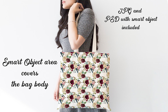 Tote Bag mockup - Woman carrying bag in Product Mockups - product preview 1