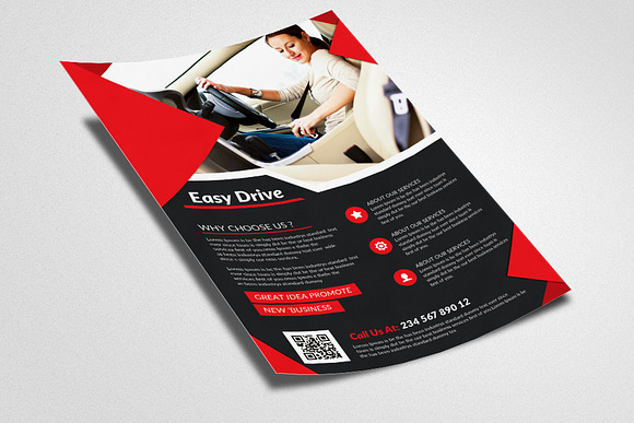 Driving School Psd Flyers Templates in Flyer Templates - product preview 1