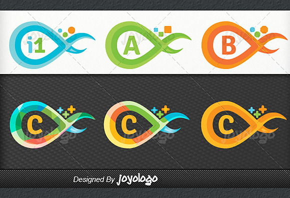 Flat 3D Infinity Logo Maker Set in Logo Templates - product preview 3