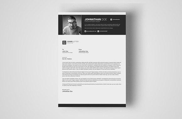Simple Resume / CV With MS Word in Resume Templates - product preview 2