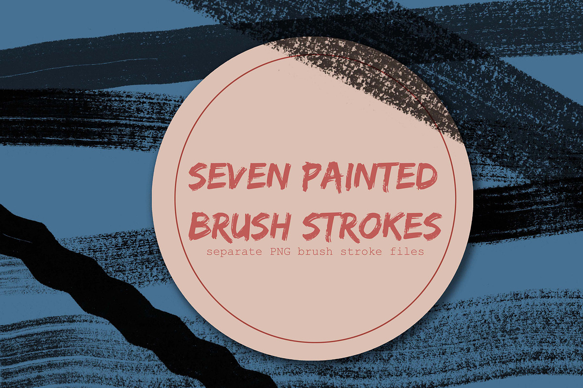 Painted texture ink brush strokes in Photoshop Brushes - product preview 8