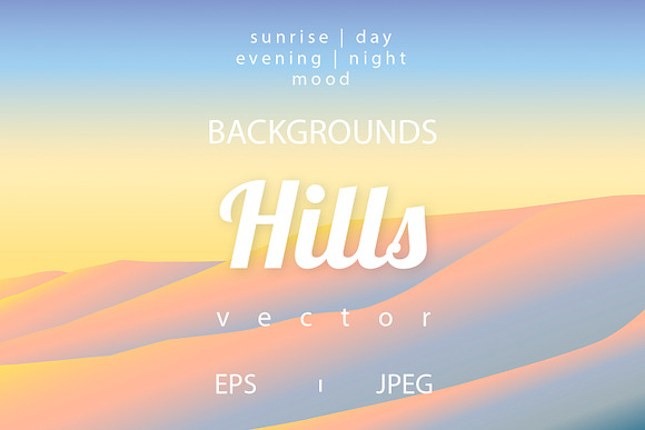 Vector Hills Backgroungs in Illustrations - product preview 9