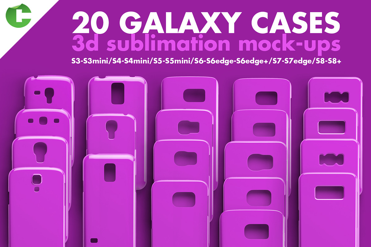 GALAXY CASE MOCK-UP 3d print in Product Mockups - product preview 8