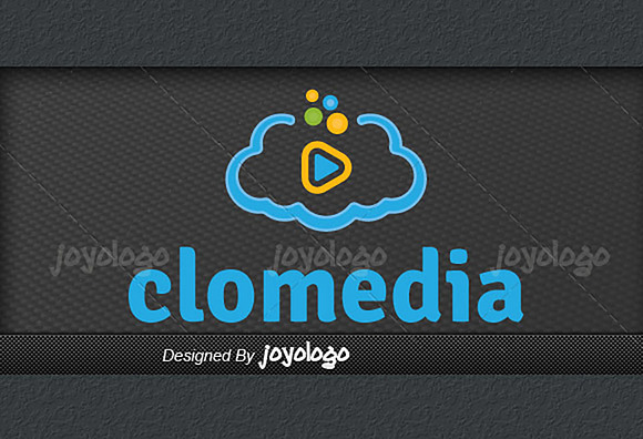 Bubbles Music Play Media Cloud Logo in Logo Templates - product preview 2