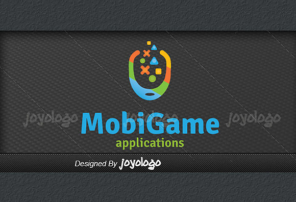 Apps Play Online Mobile Game Logo in Logo Templates - product preview 2