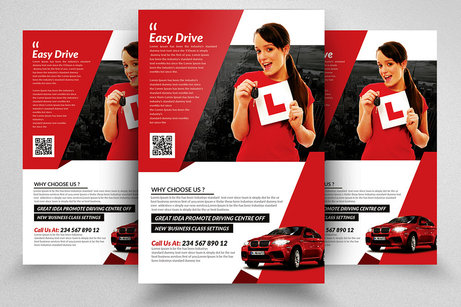 Driving Learning School Psd Flyer