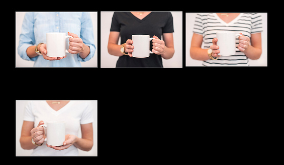 Holding Mugs Stock Photo Bundle in Product Mockups - product preview 1