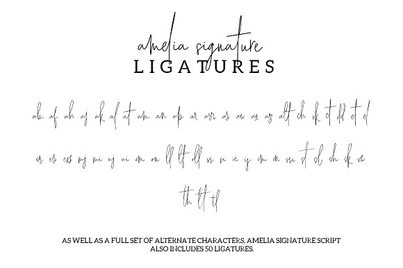 Amelia Signature in Signature Fonts - product preview 6