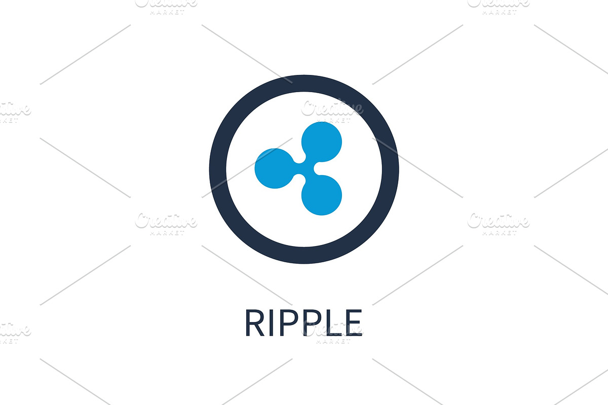 Ripple Icon of Cryptocurrency Vector Illustration in Objects - product preview 8