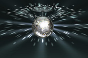 Silver disco ball