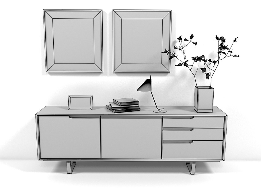 Oakk sideboard in Furniture - product preview 4
