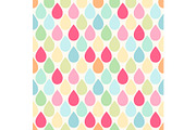 Cute retro seamless pattern with drops