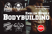 Bodybuilding logo templates