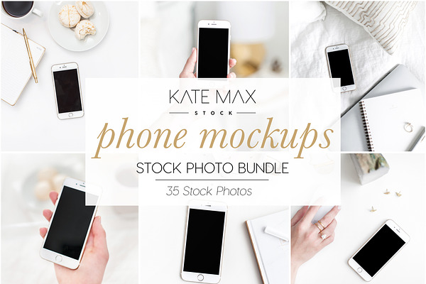 Phone Mockups Stock Photo Bundle