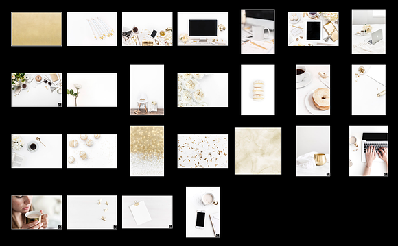 Gold Branding Stock Photo Bundle in Branding Mockups - product preview 4