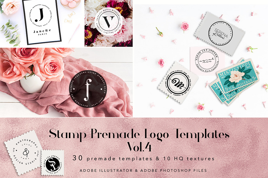 Stamp Premade Logo Templates Vol.4
