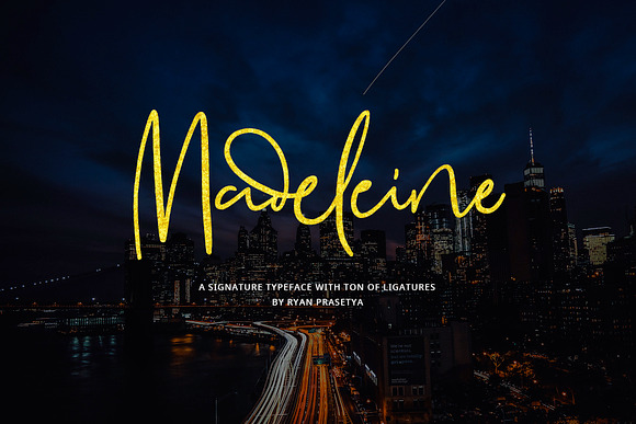 Madeleine Signature (+Webfont) in Script Fonts - product preview 7