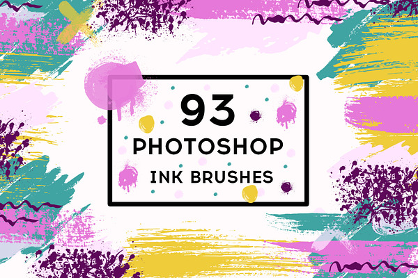 Set 93 Photoshop ink brushes