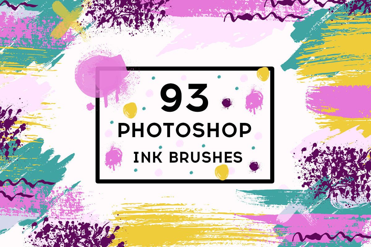 Set 93 Photoshop ink brushes in Photoshop Brushes - product preview 8