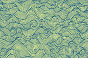 Doodle wavy seamless pattern