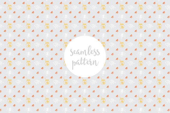 Sweet Bees Seamless Patterns in Patterns - product preview 7