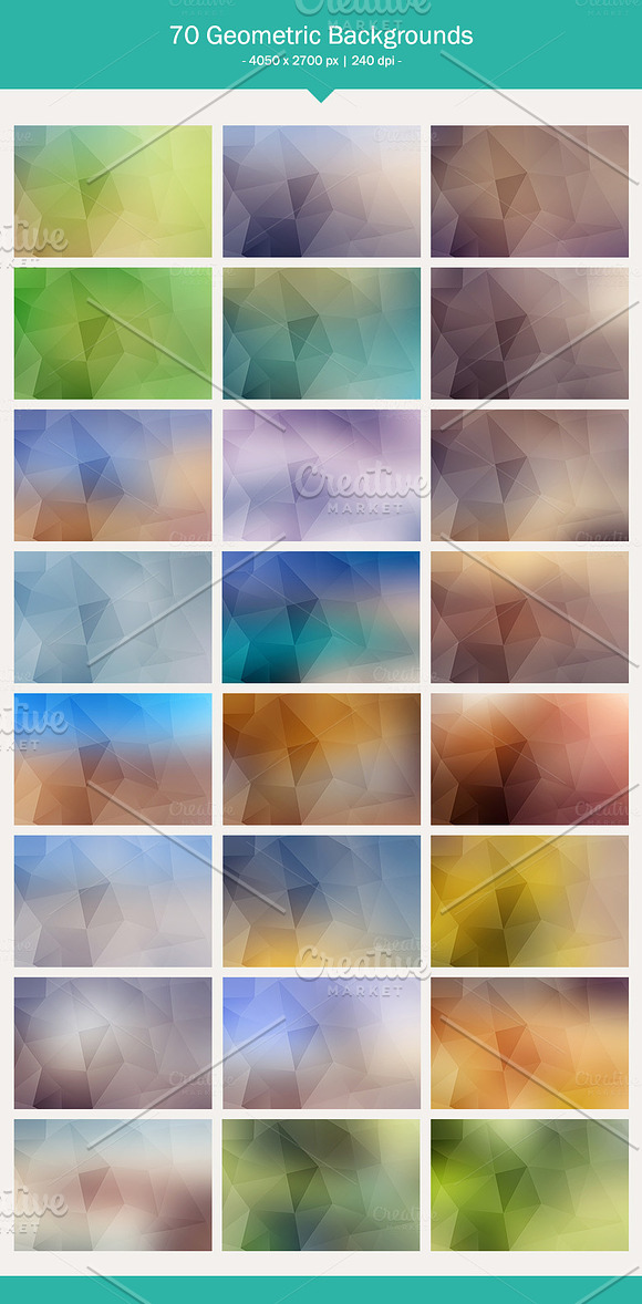 70 Geometric Backgrounds in Textures - product preview 3