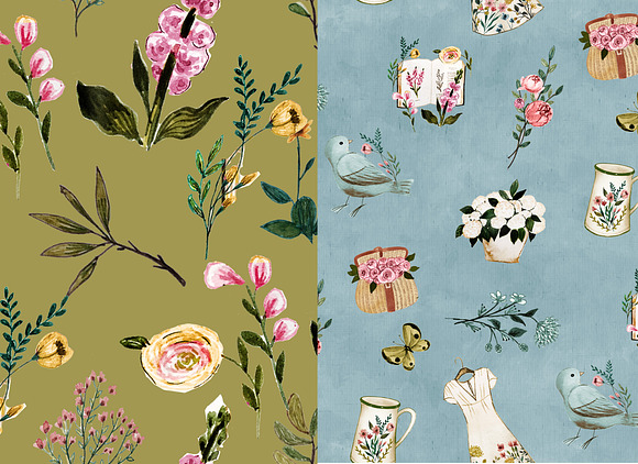 Botanical seamless pattern in Patterns - product preview 3