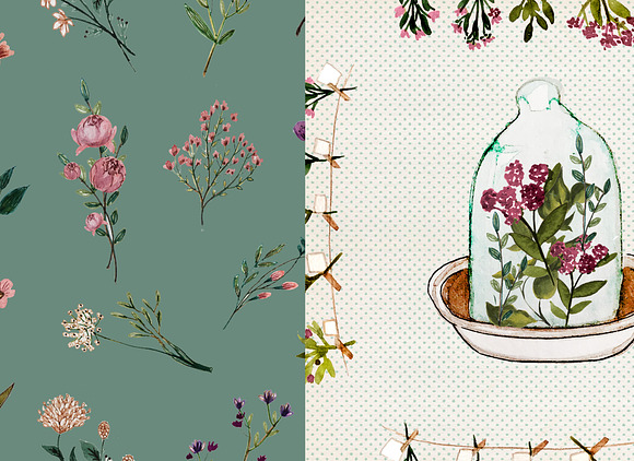 Botanical seamless pattern in Patterns - product preview 4