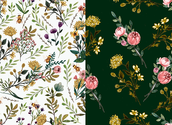 Botanical seamless pattern in Patterns - product preview 6