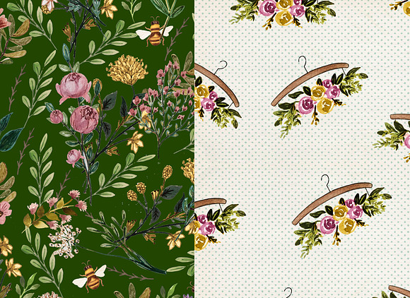 Botanical seamless pattern in Patterns - product preview 7