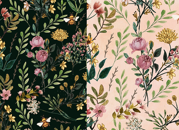 Botanical seamless pattern in Patterns - product preview 8