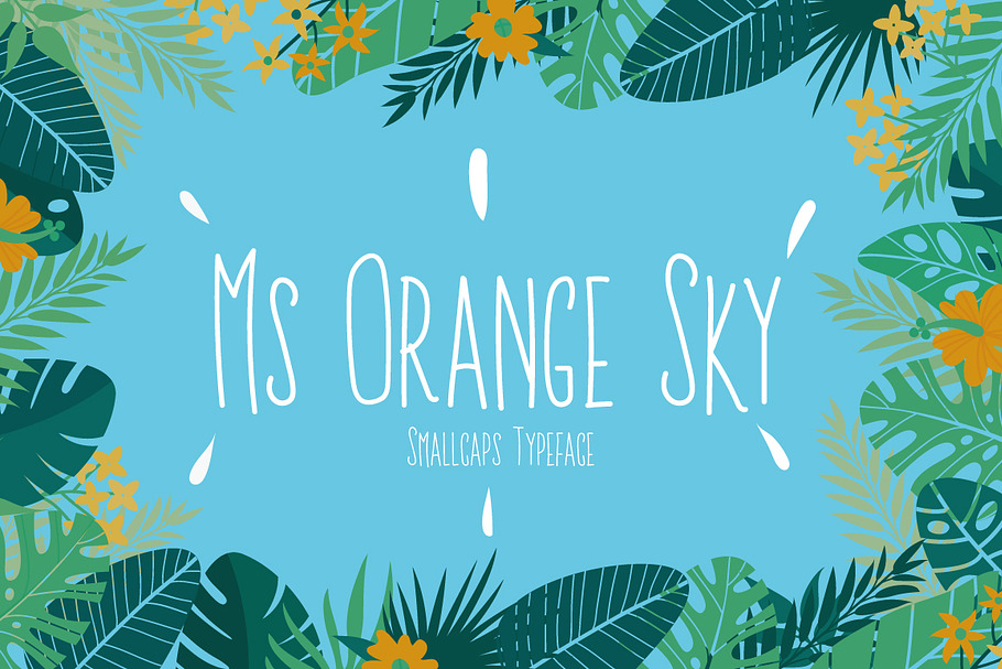 Ms Orange Sky  in Display Fonts - product preview 8