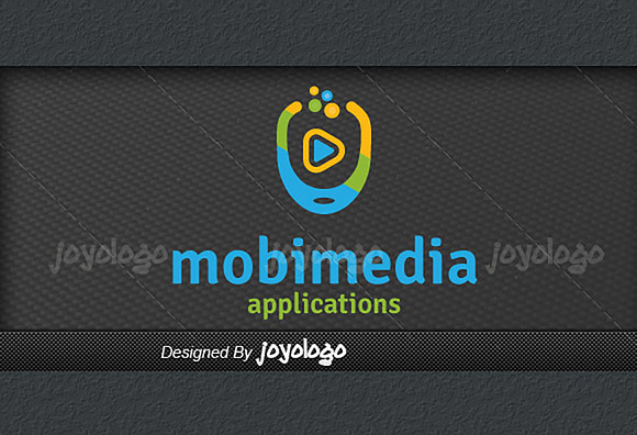 Music Video Media Play Mobile Logo in Logo Templates - product preview 2