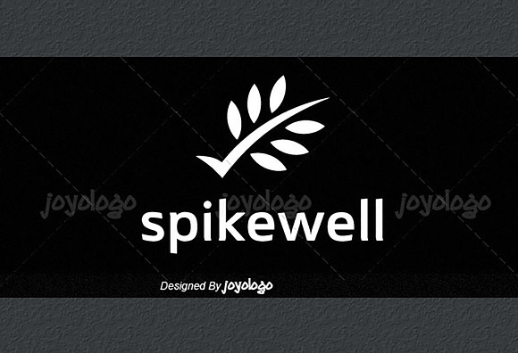 Whear Spike Checkmark Wellness Logo in Logo Templates - product preview 2