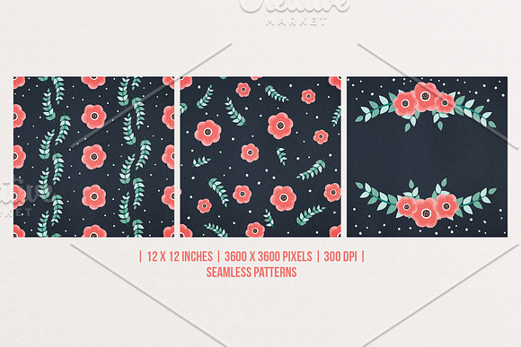 Paper Flowers Clip Art & Patterns in Objects - product preview 3